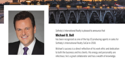 Recognized As Top 10 in Southern California for Sotheby’s International Realty